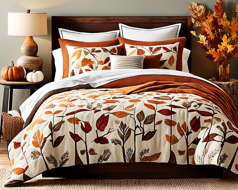 cozy fall bedding