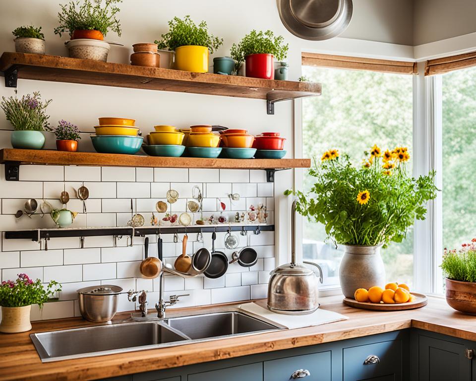 customized rustic kitchen