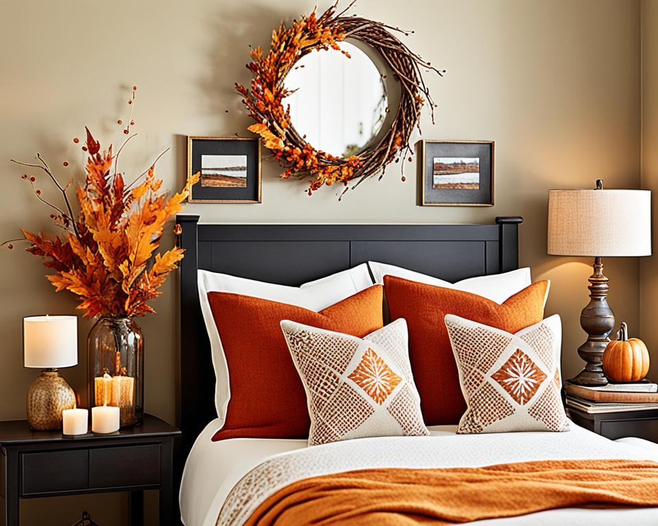 fall bedroom focal point