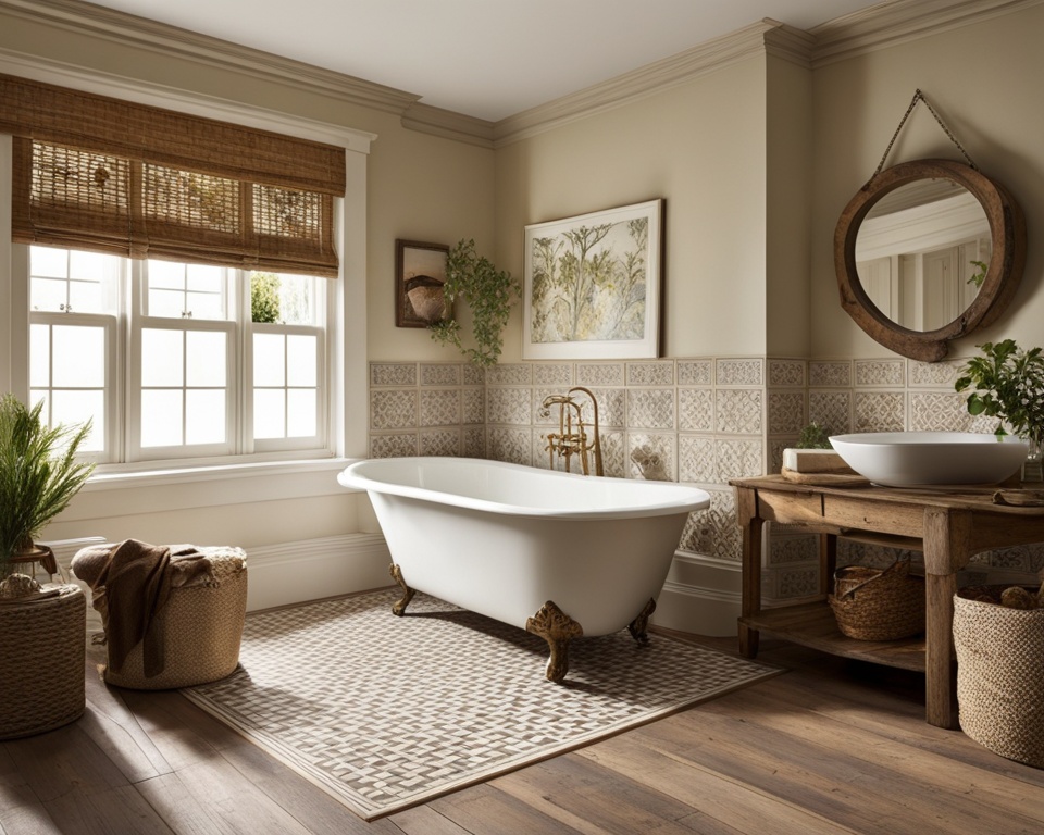 farmhouse bathroom flooring