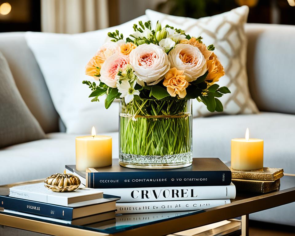 living room table decor