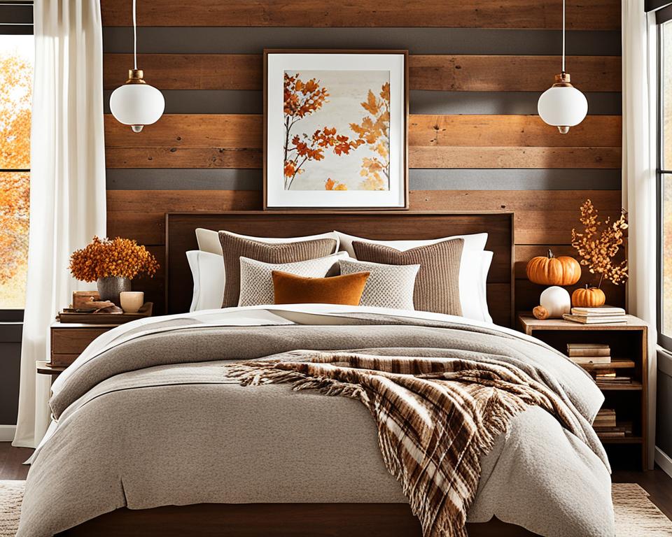 modern fall bedroom