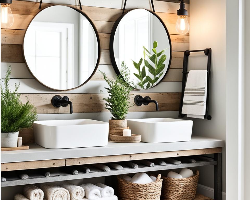 modern farmhouse bathroom