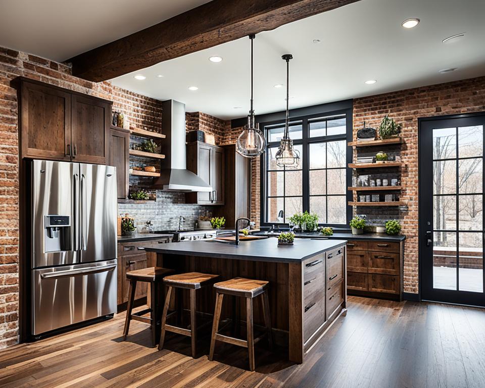 modern rustic kitchen