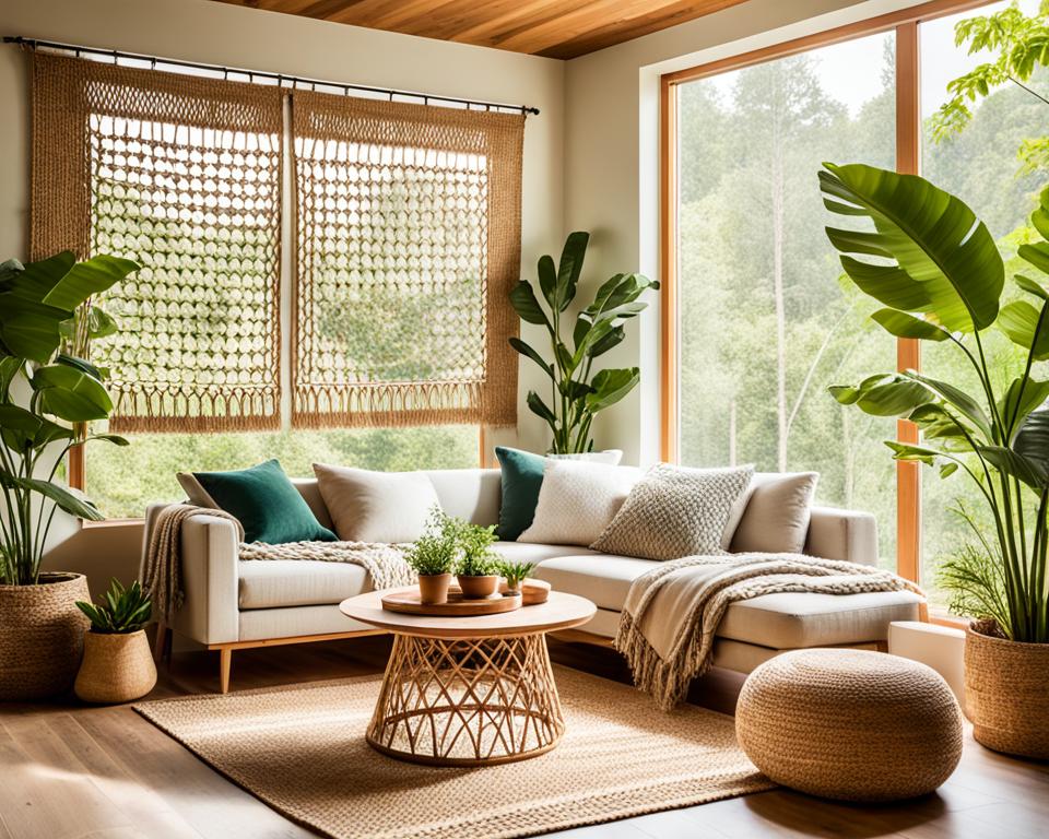 nature-inspired living room decor