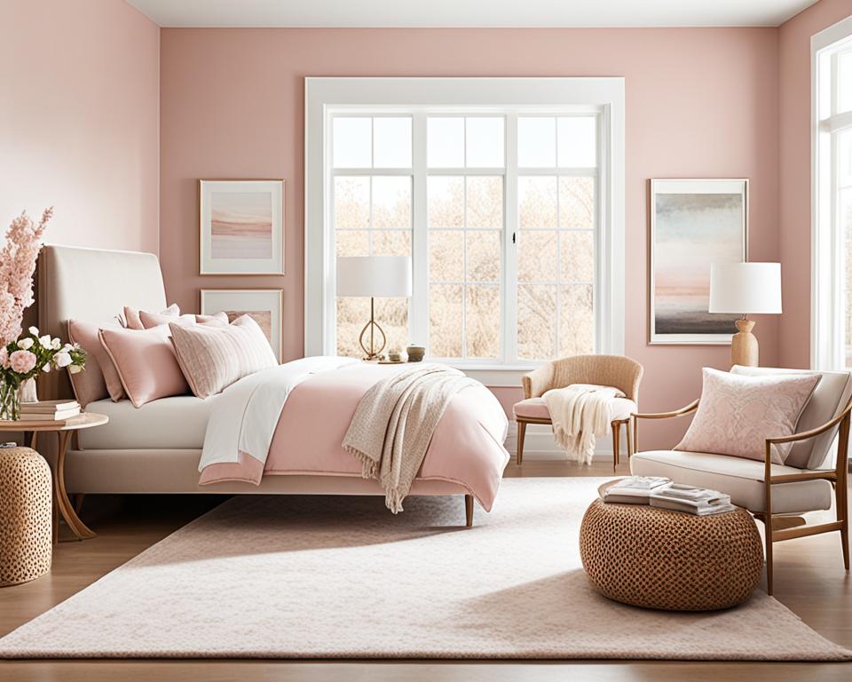 pink bedroom color palette