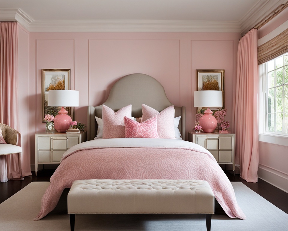 pink bedroom decor