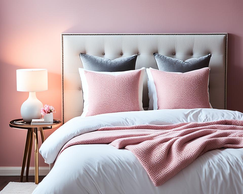 pink bedroom lighting