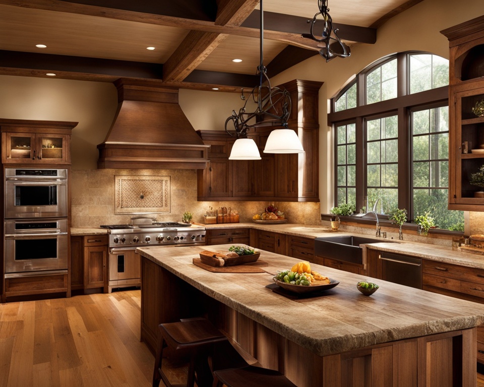 rustic kitchen lighting