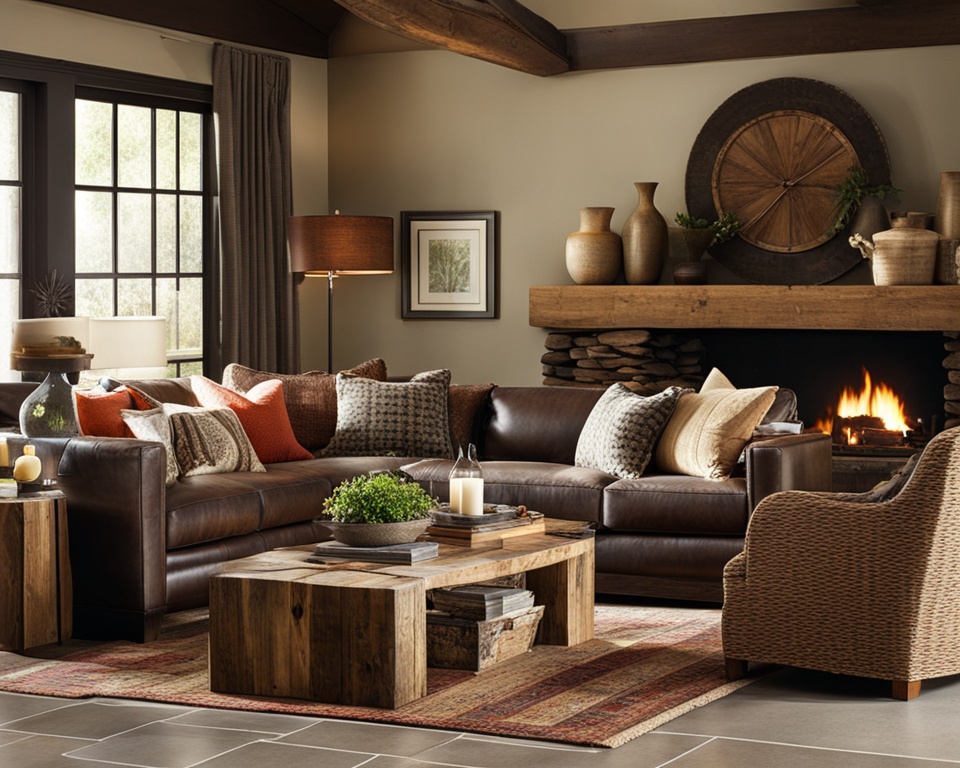 rustic living room tables