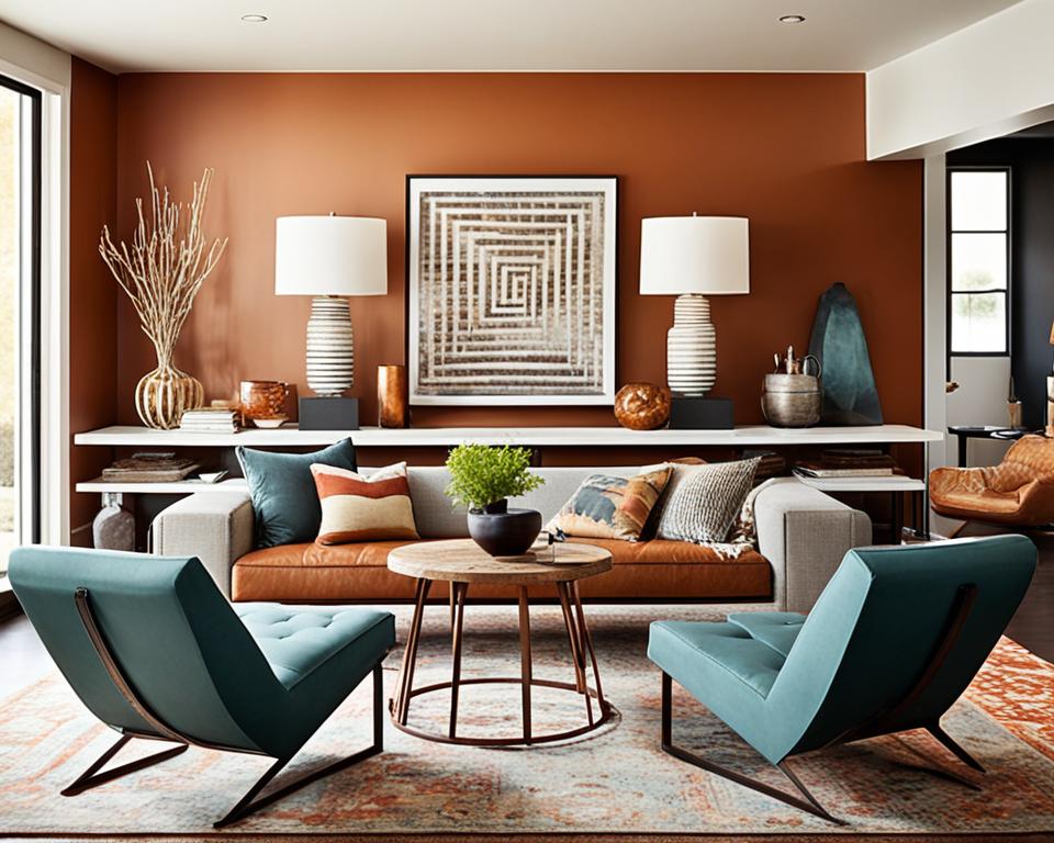 rusty and modern decor