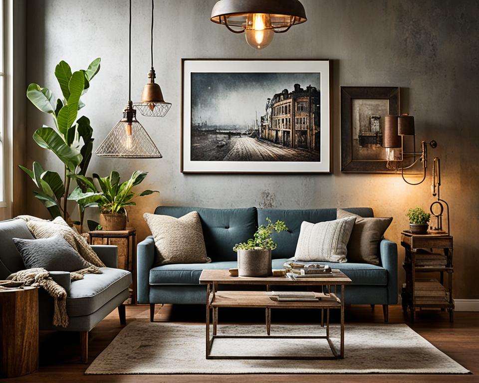 rusty living room decor style