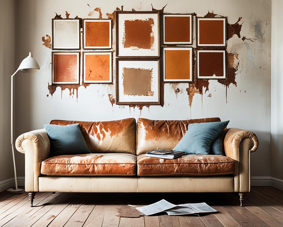 rusty living room decor