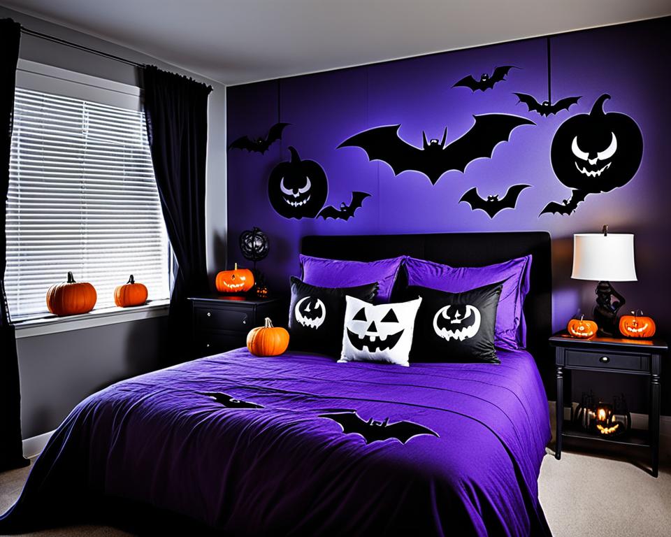 simple halloween bedroom decor