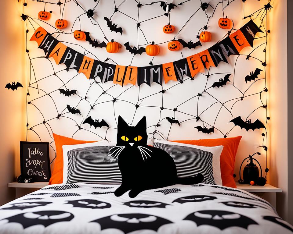 simple halloween bedroom decor