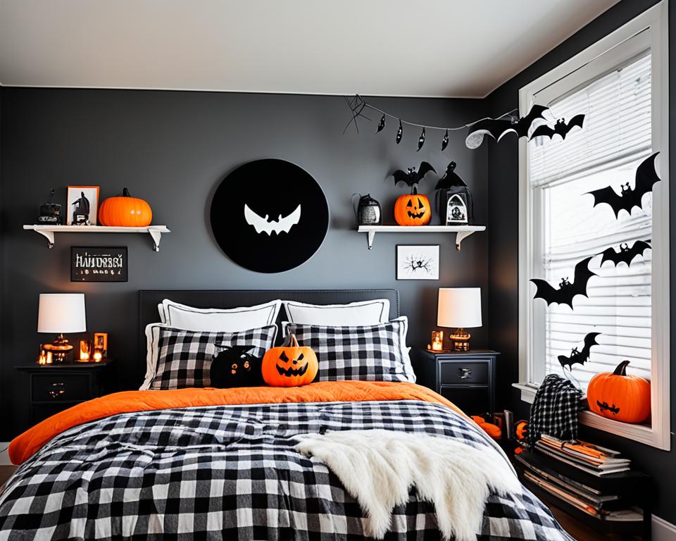 simple halloween bedroom decor